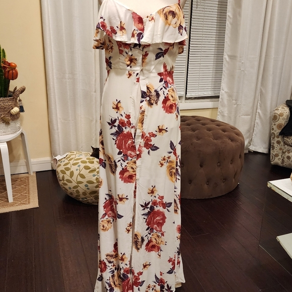 As U Wish Floral Casual Maxi Dress size S NWT - Picture 8 of 16
